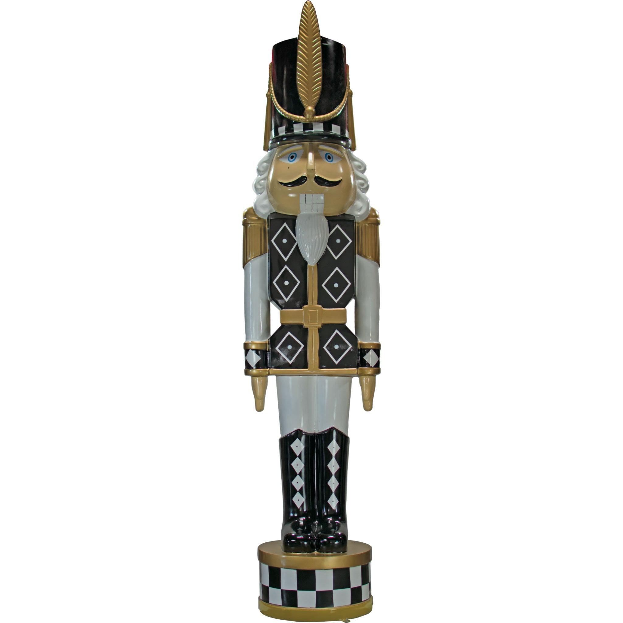 Lee Display's 12ft Black and White Fiberglass Nutcrackers on Sale