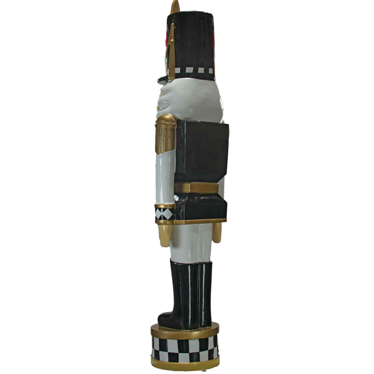 12FT Black & White Checkered Nutcrackers - Lee Display
