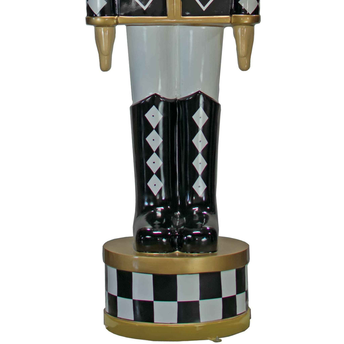 12FT Black & White Checkered Nutcrackers - Lee Display