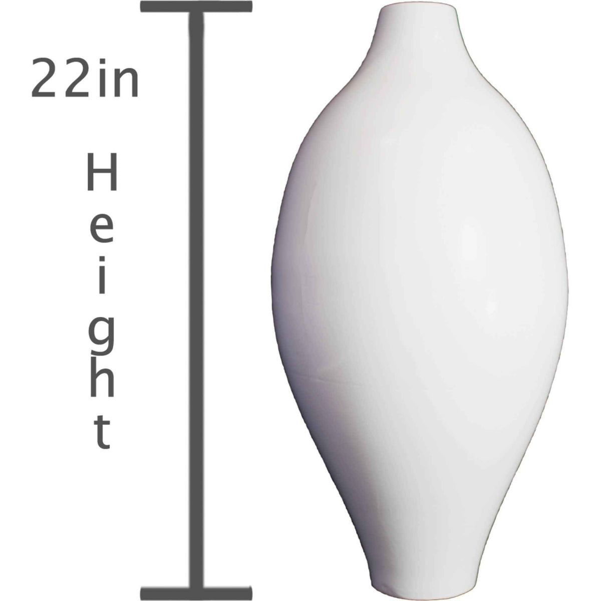 22in Amphora Ceramic Vase - Lee Display