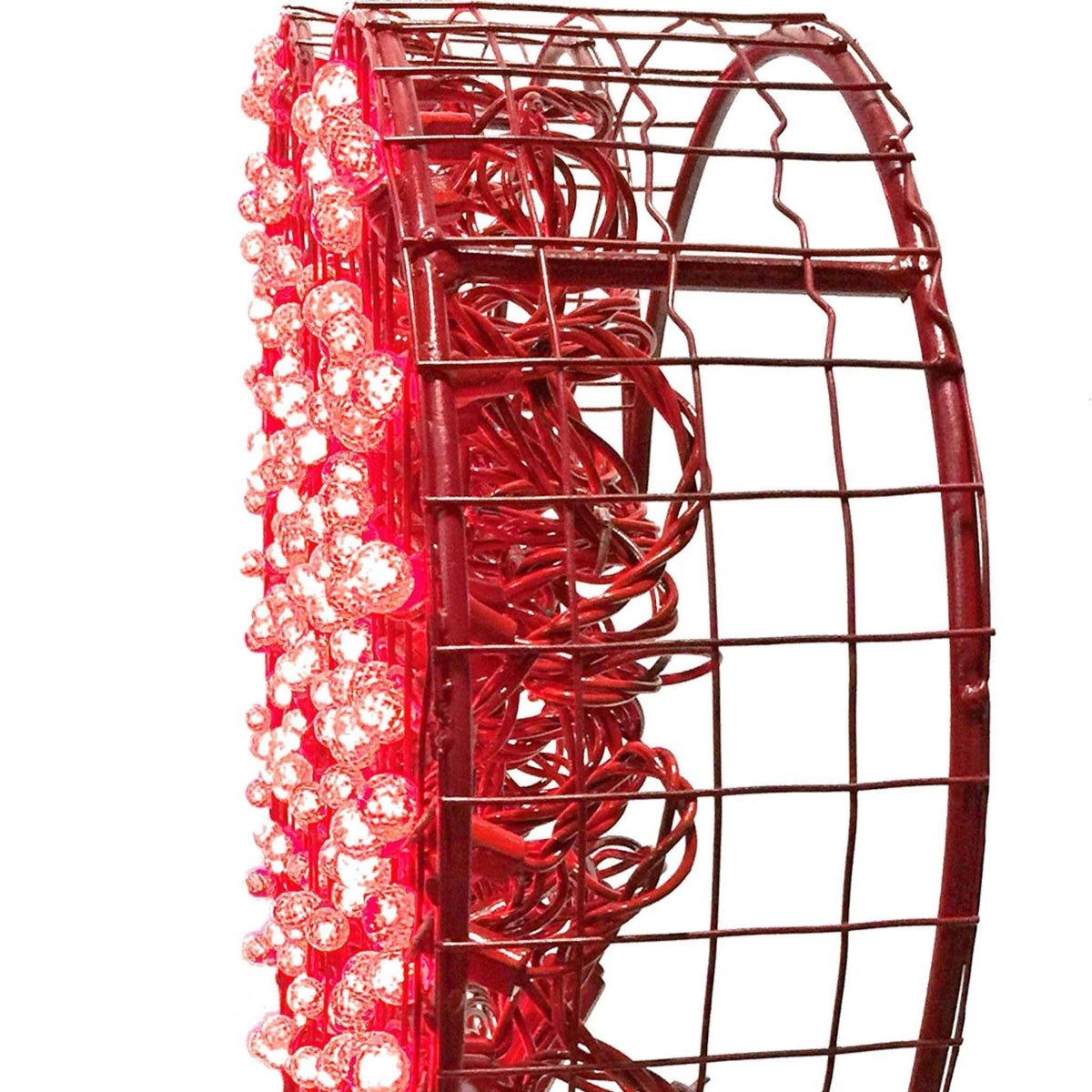 24in LED Lit Valentine's Day Heart with Display Stand - Lee Display