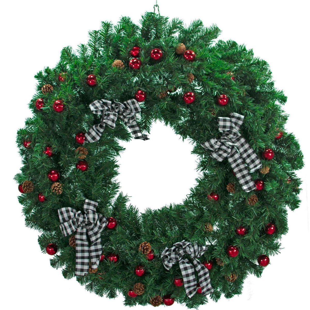 4FT Premier Pine Fir Christmas Wreath - Lee Display