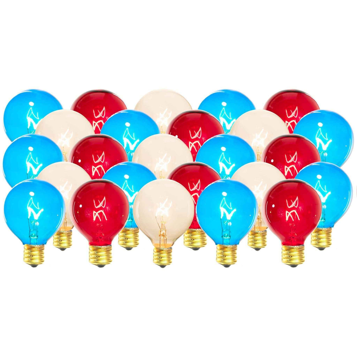 4th Of July G50 Light Bulbs - Lee Display