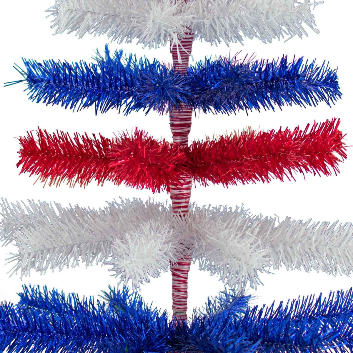 4th Of July Layered Tinsel Trees - Lee Display