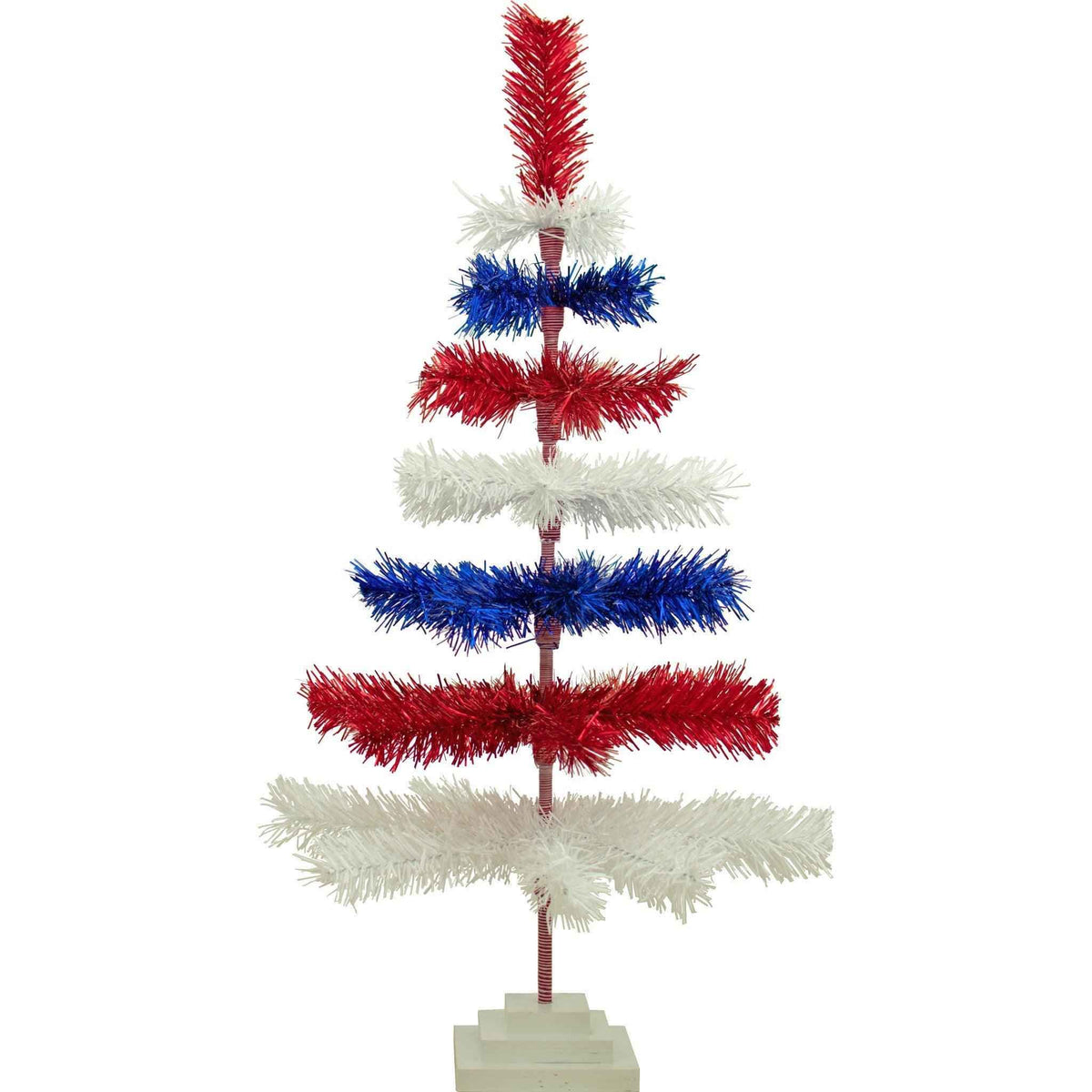4th Of July Layered Tinsel Trees - Lee Display