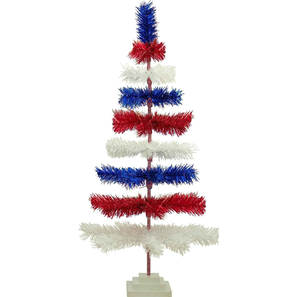 4th Of July Layered Tinsel Trees - Lee Display