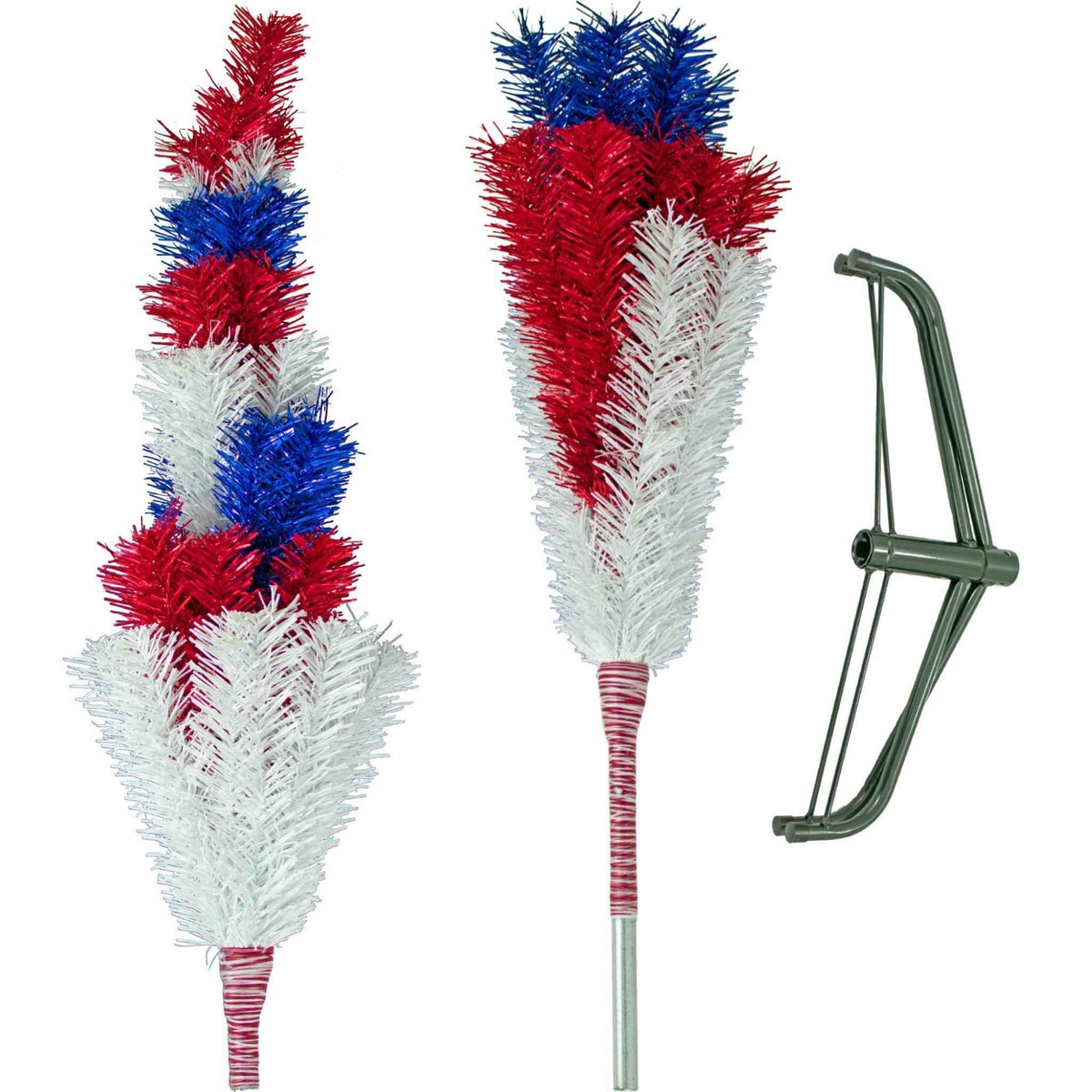 4th Of July Layered Tinsel Trees - Lee Display