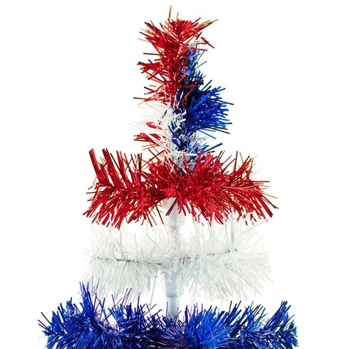4th Of July Layered Tinsel Trees - Lee Display