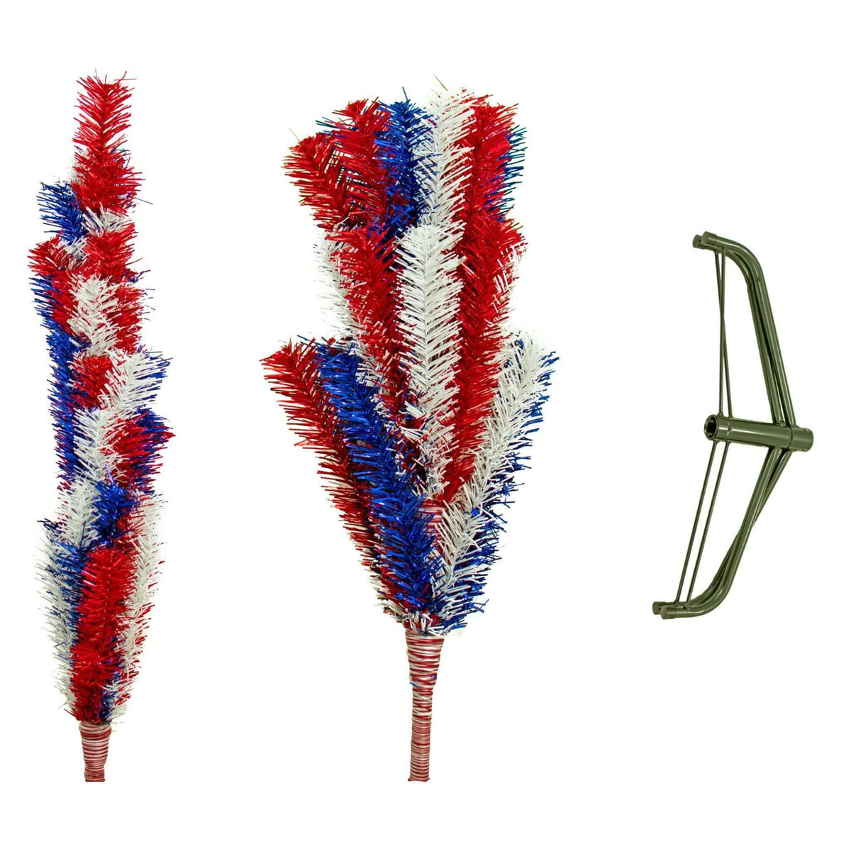 4th Of July Mixed Tinsel Trees - Lee Display