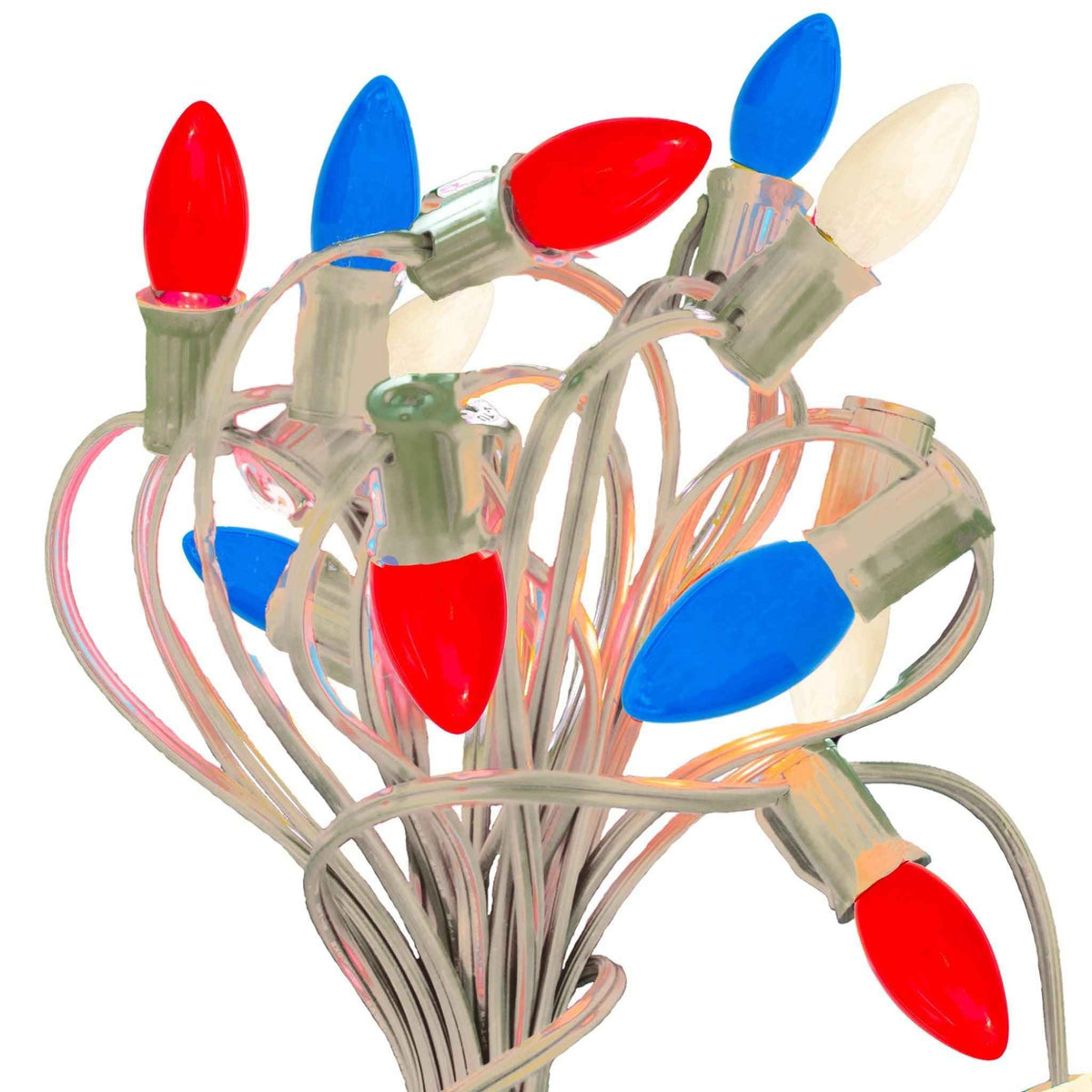 4th of July Patio String Lights - Lee Display