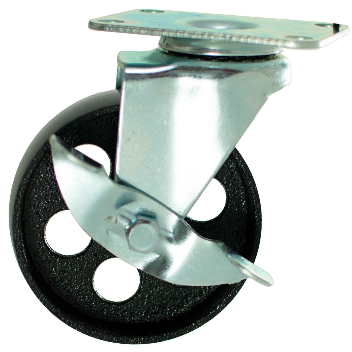 5in Galvanized Casters - Swivel with Brakes - Lee Display