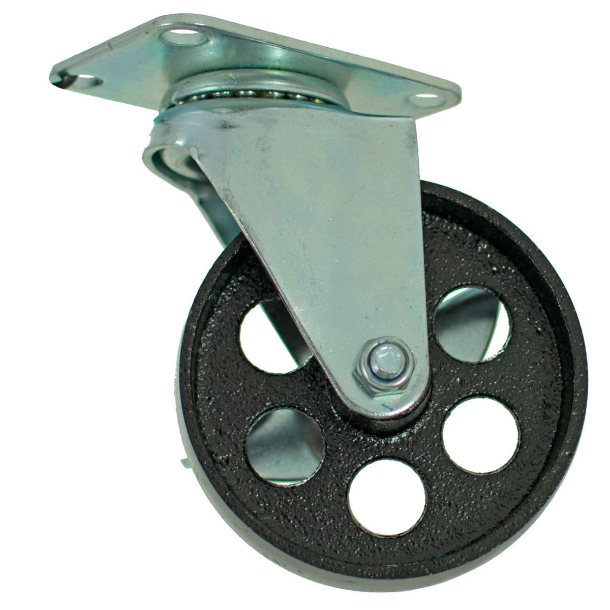 5in Galvanized Casters - Swivel with Brakes - Lee Display