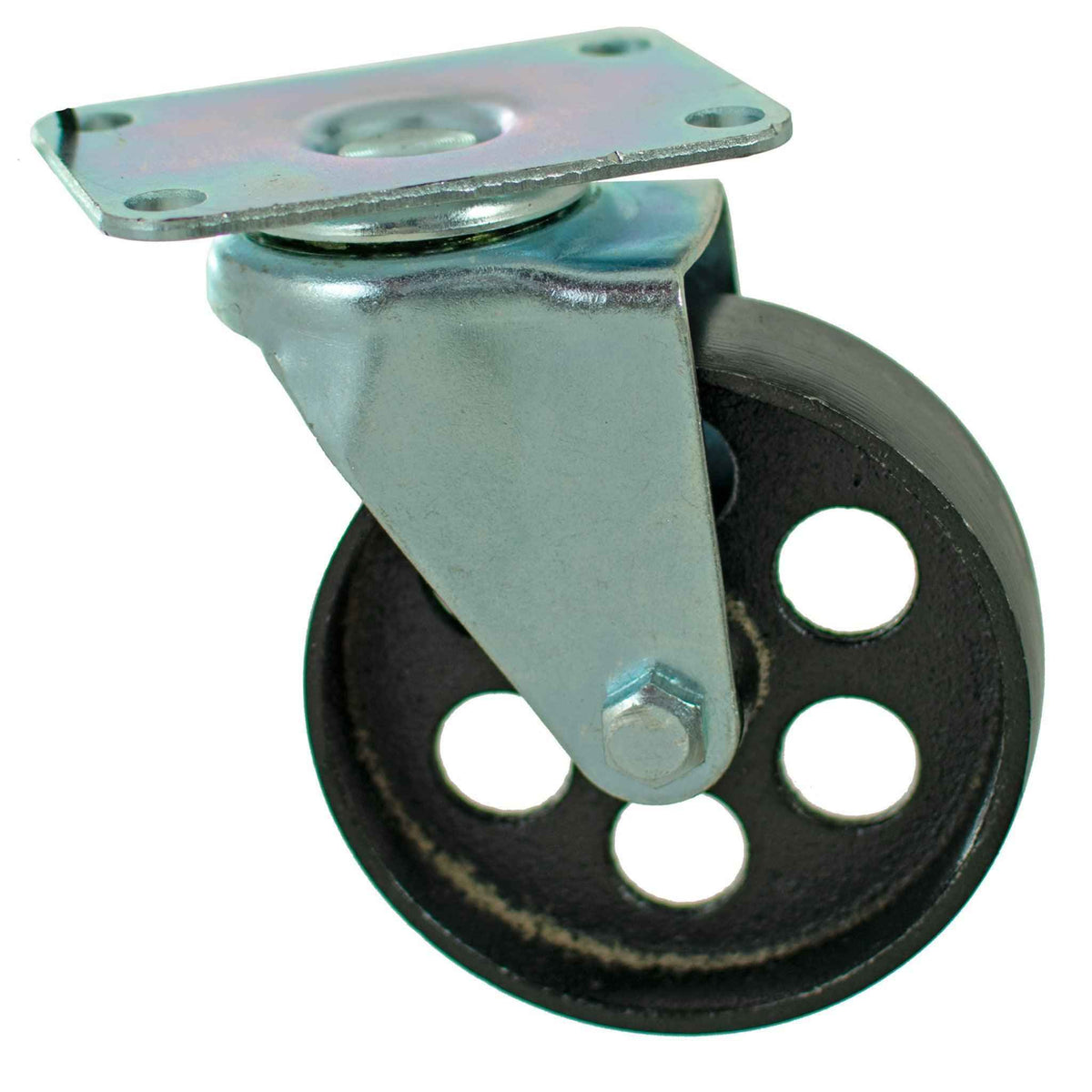 5in Galvanized Casters - Swivel with Brakes - Lee Display