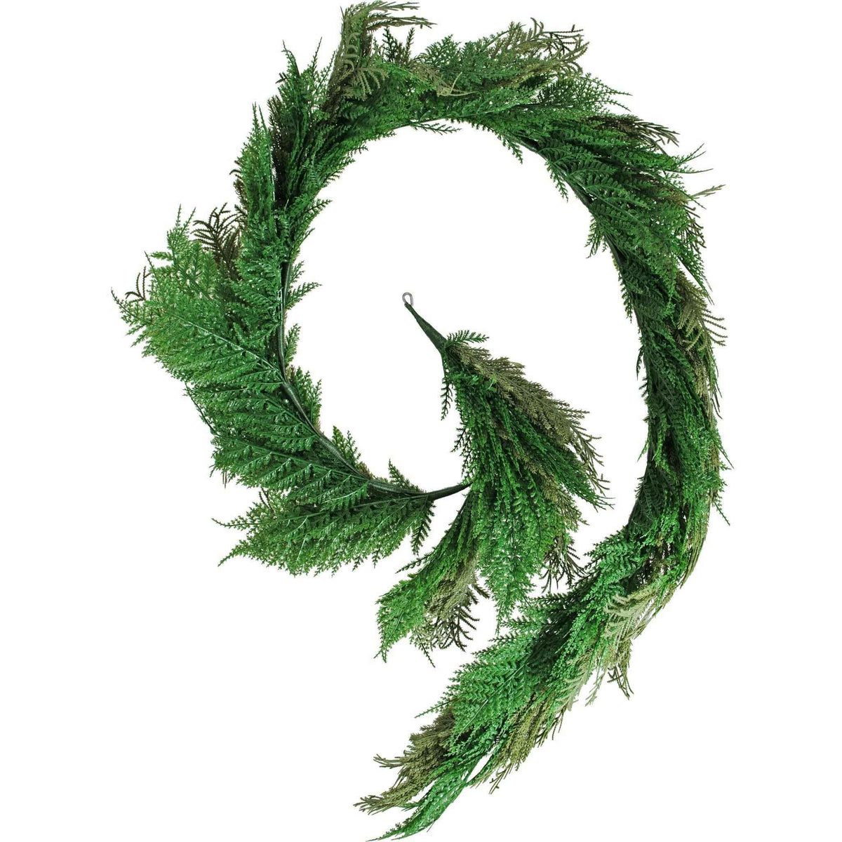 6FT Flocked Cedar and Cypress Garland - Lee Display
