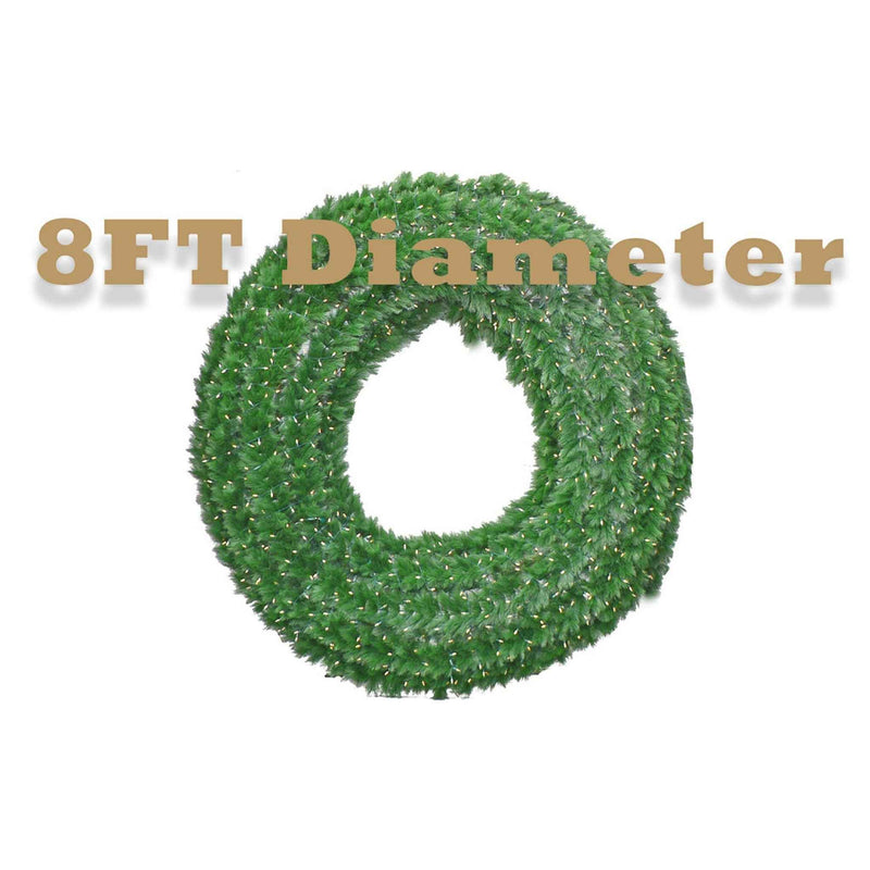 8FT Commercial Pine Christmas Wreath - Lee Display