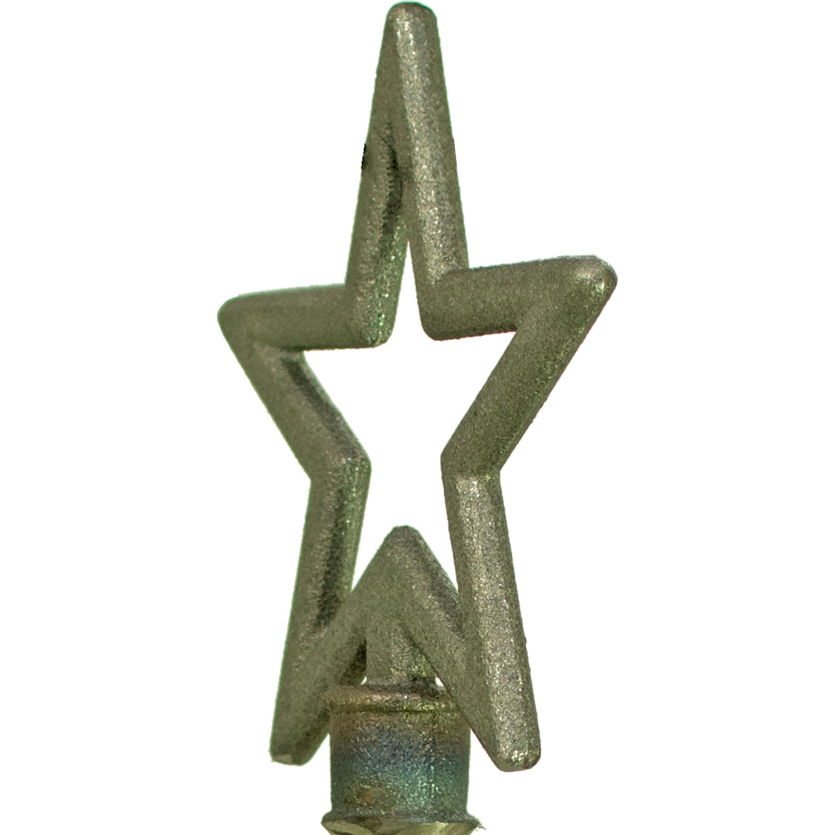 The side angle photo of the North Star garden hose stake guide.