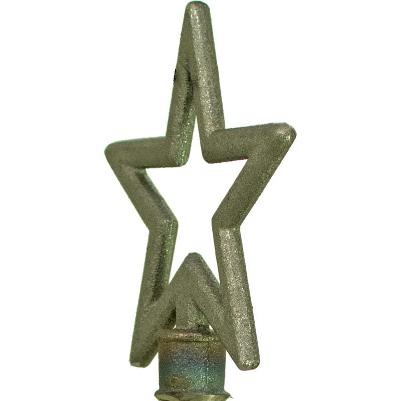 The side angle photo of the North Star garden hose stake guide.