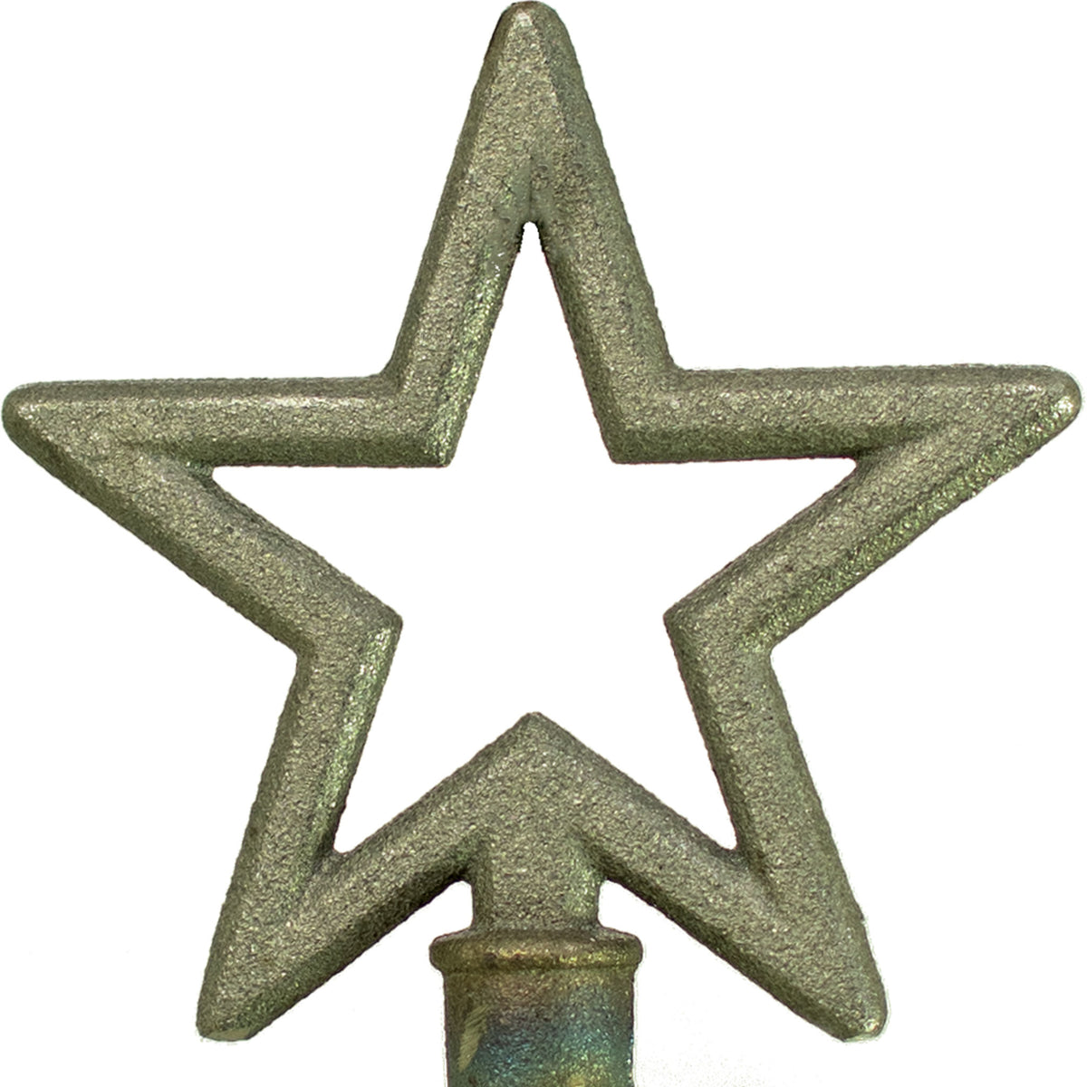 The North Star garden hose stake guide is made with a 5-pointed star at the top as the anchor.