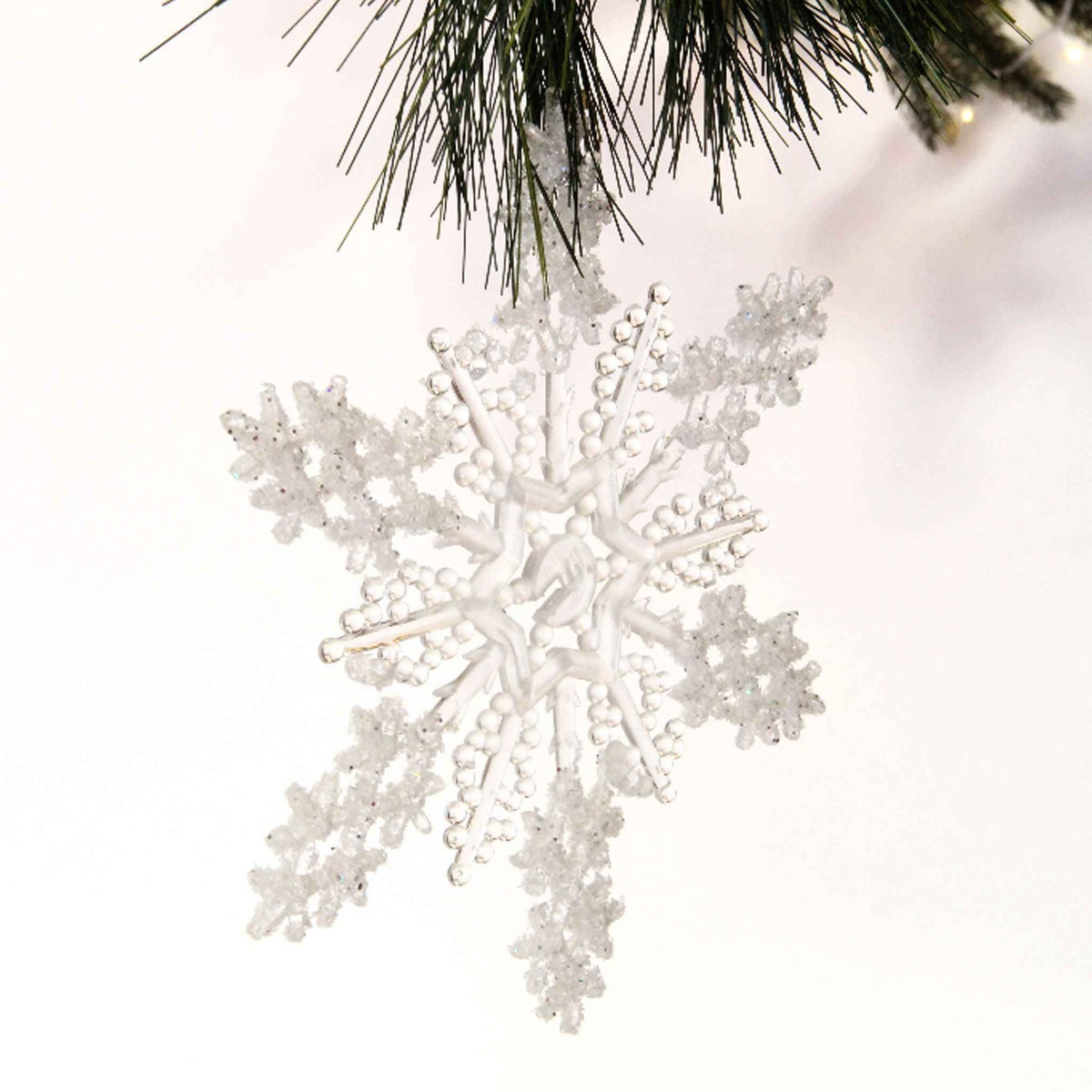 Acrylic Glitter Snowflake - Lee Display