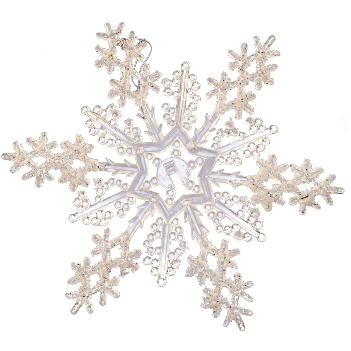 Acrylic Glitter Snowflake - Lee Display