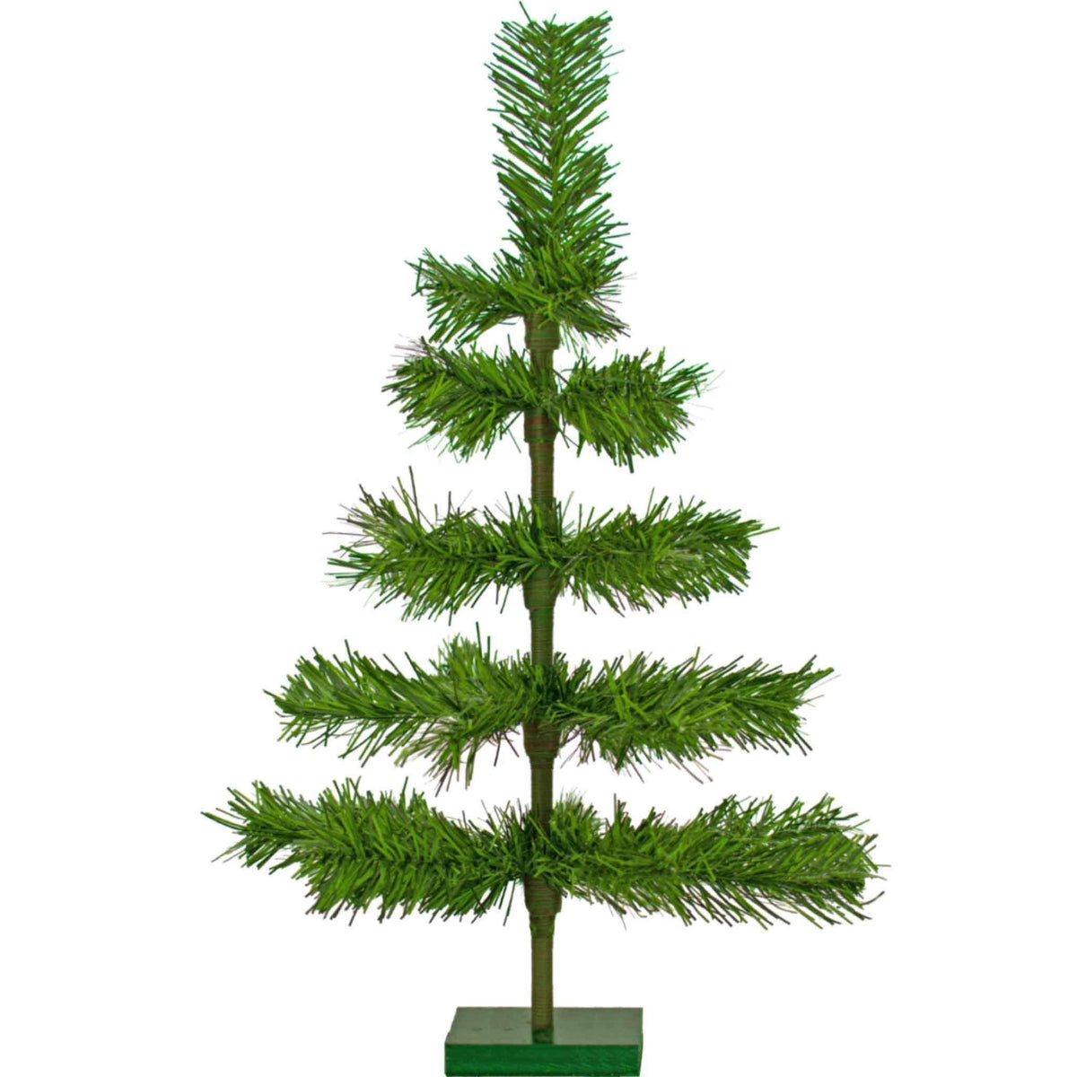 18in Alpine Green Tinsel Christmas Tree sold at leedisplay.com