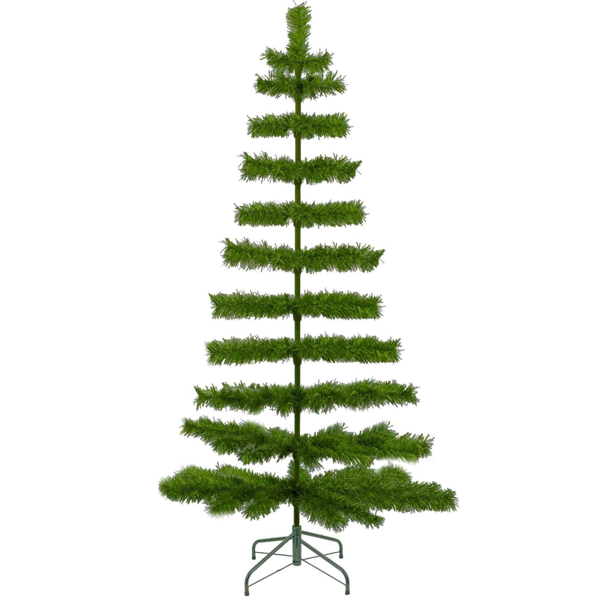 60in Alpine Green Tinsel Christmas Tree sold at leedisplay.com