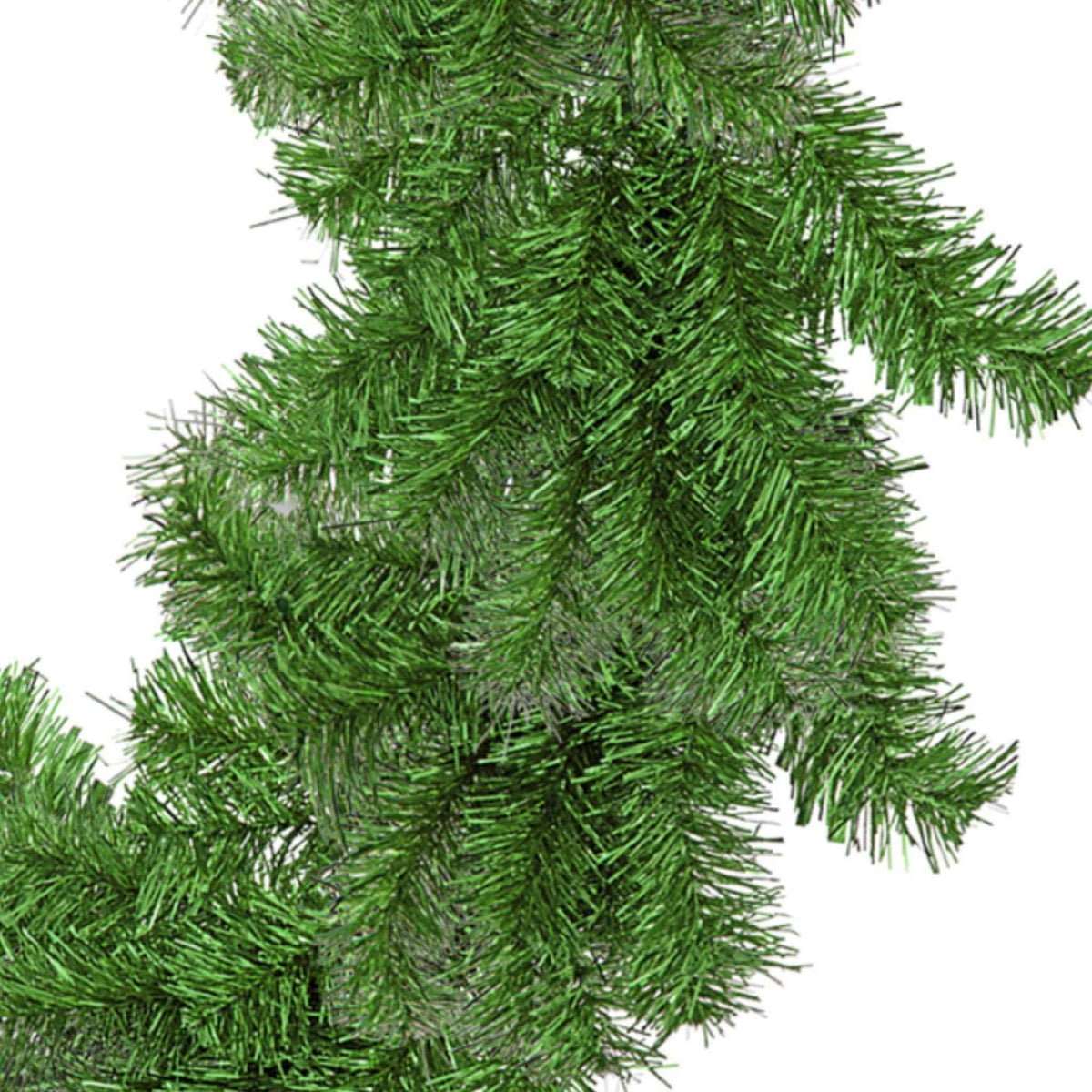 Alpine Green Tinsel Christmas Wreaths - Lee Display