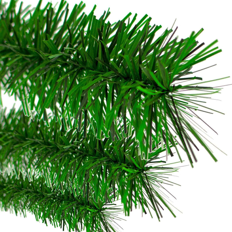 Alpine Green Tinsel Garland - Lee Display