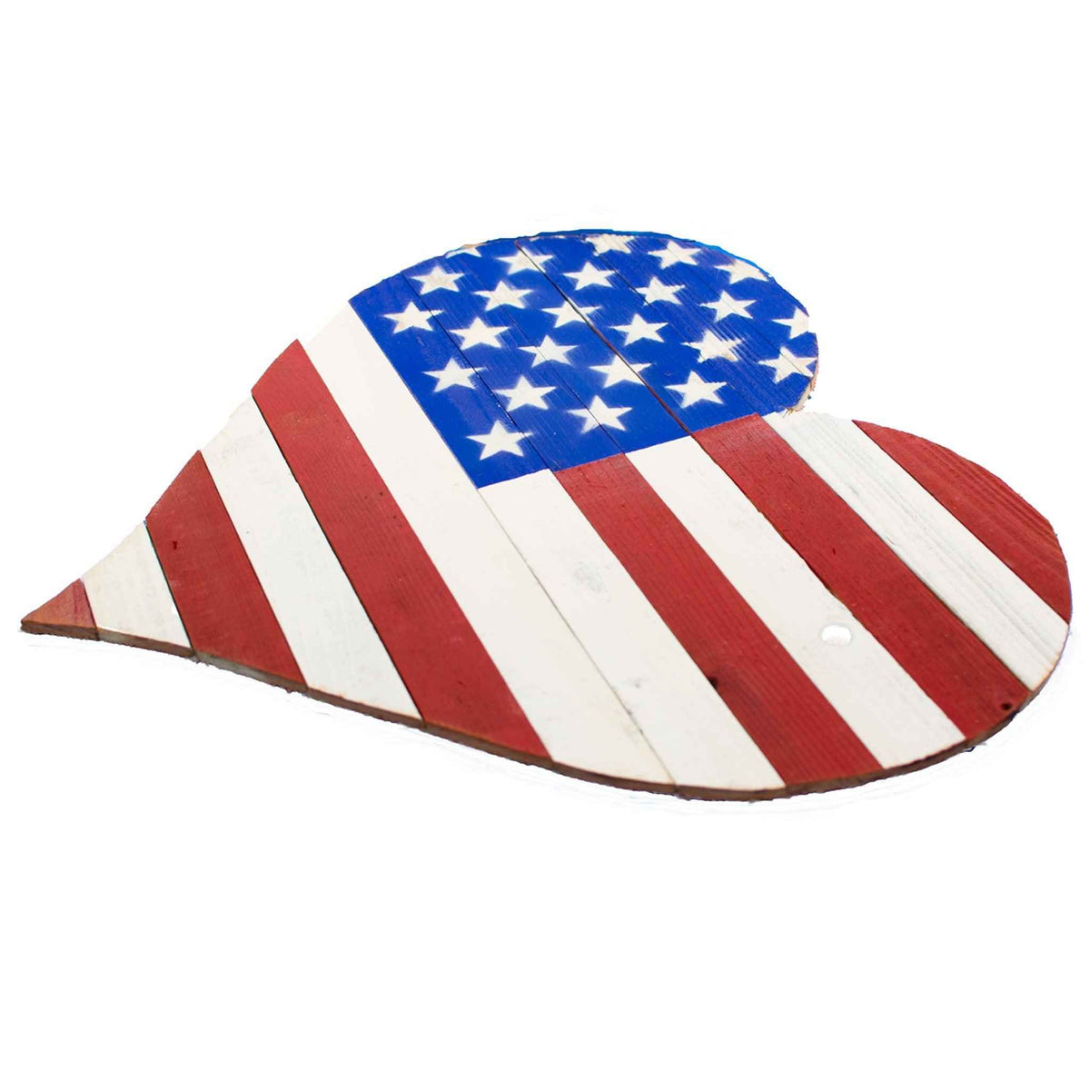 American Flag Striped Heart - Lee Display