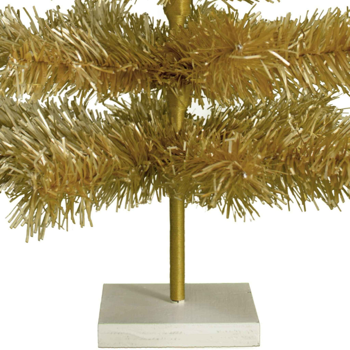 Antique Gold Tinsel Christmas Tree - Lee Display