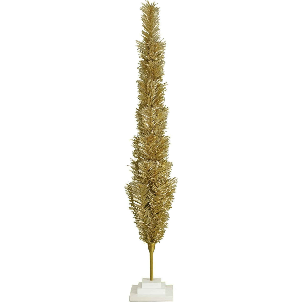 Antique Gold Tinsel Christmas Tree - Lee Display