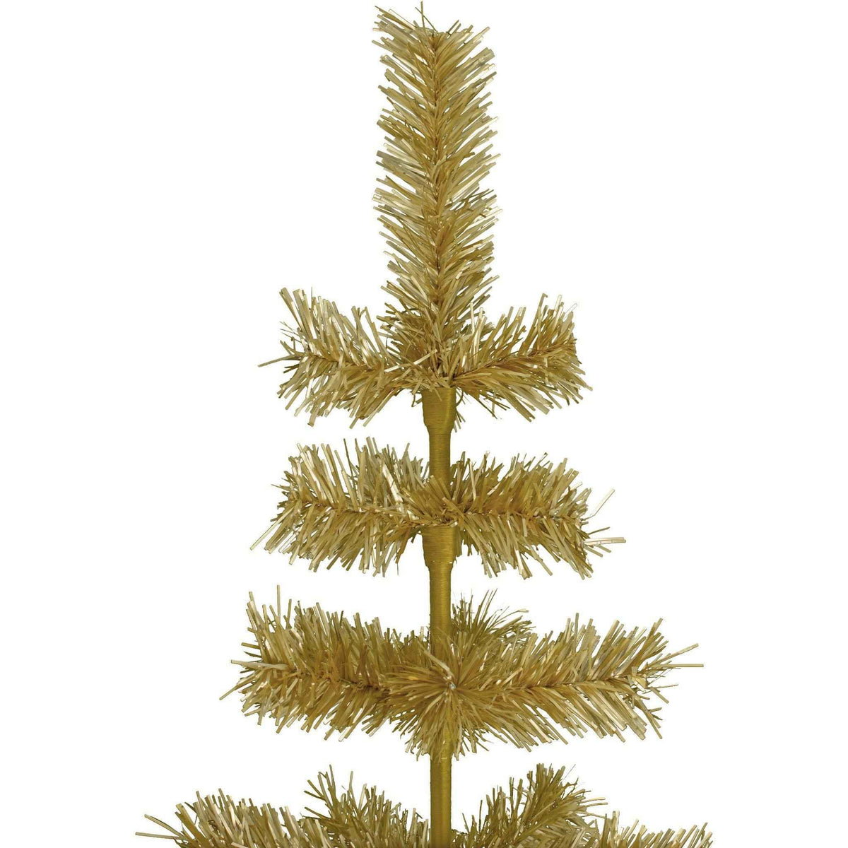 Antique Gold Tinsel Christmas Tree - Lee Display