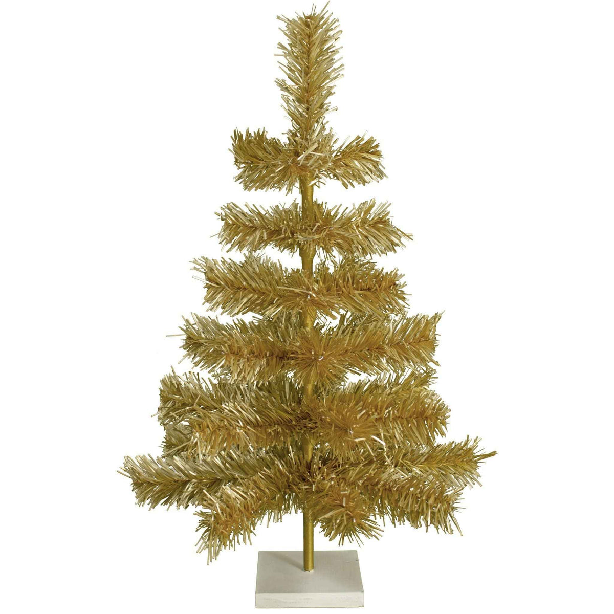 Antique Gold Tinsel Christmas Tree - Lee Display
