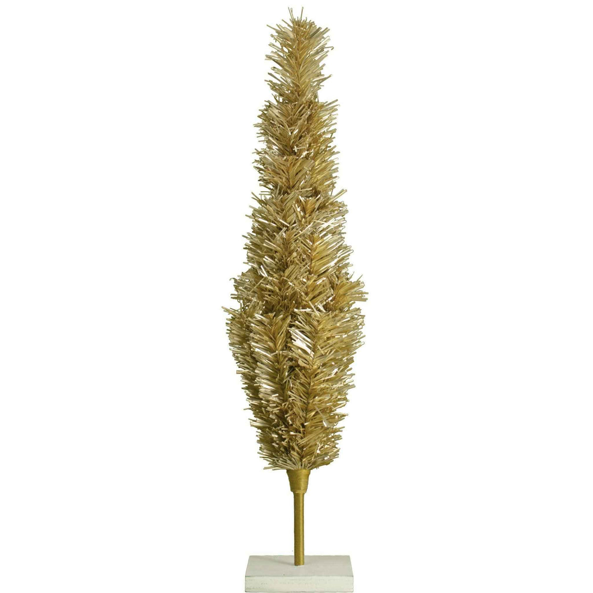 Antique Gold Tinsel Christmas Tree - Lee Display