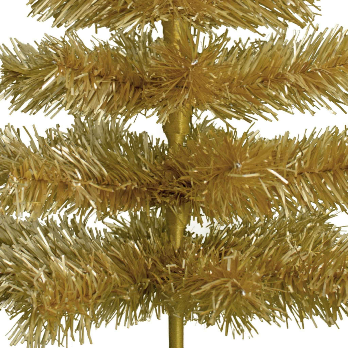 Antique Gold Tinsel Christmas Tree - Lee Display