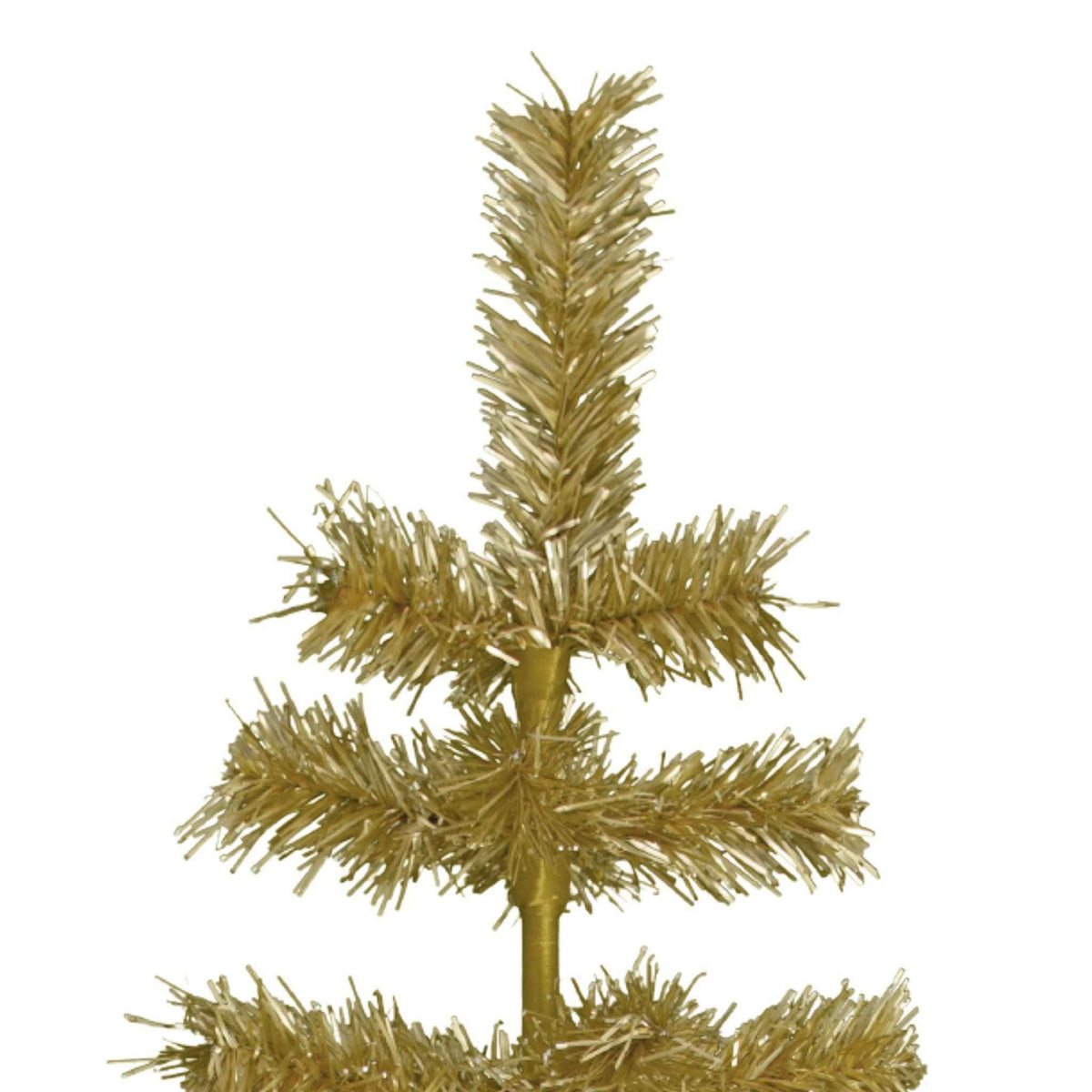 Antique Gold Tinsel Christmas Tree - Lee Display