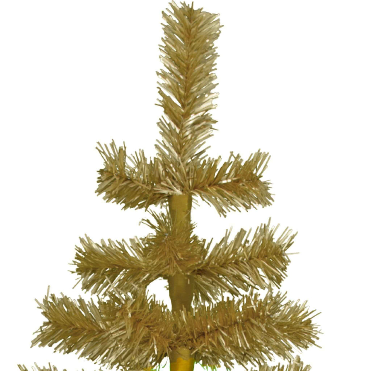 Antique Gold Tinsel Christmas Tree - Lee Display