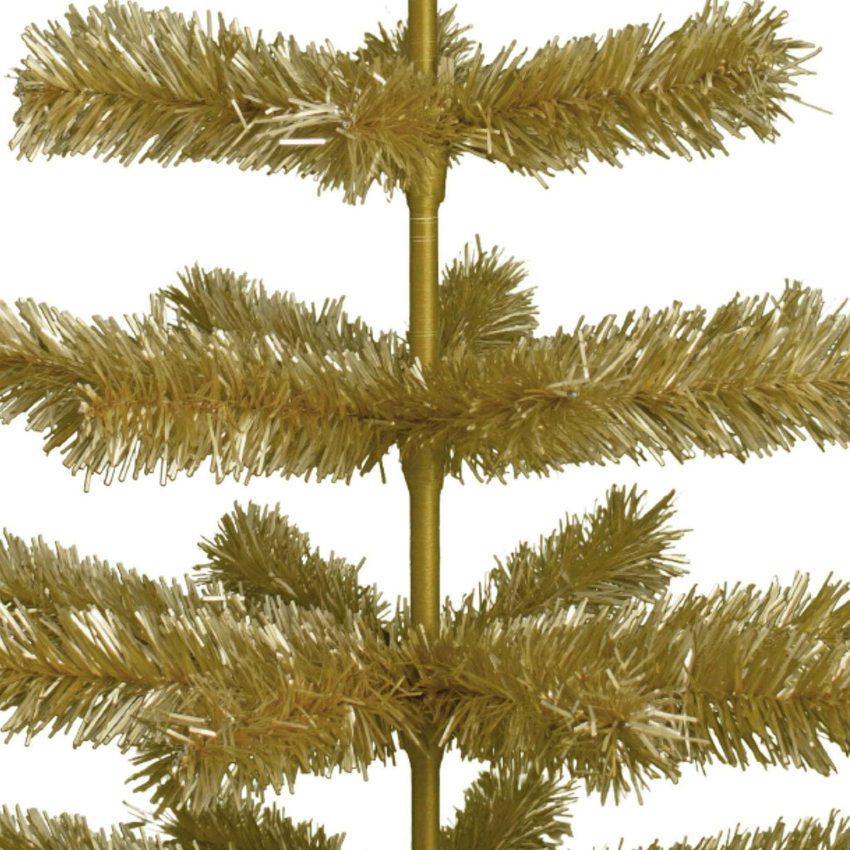 Antique Gold Tinsel Christmas Tree - Lee Display