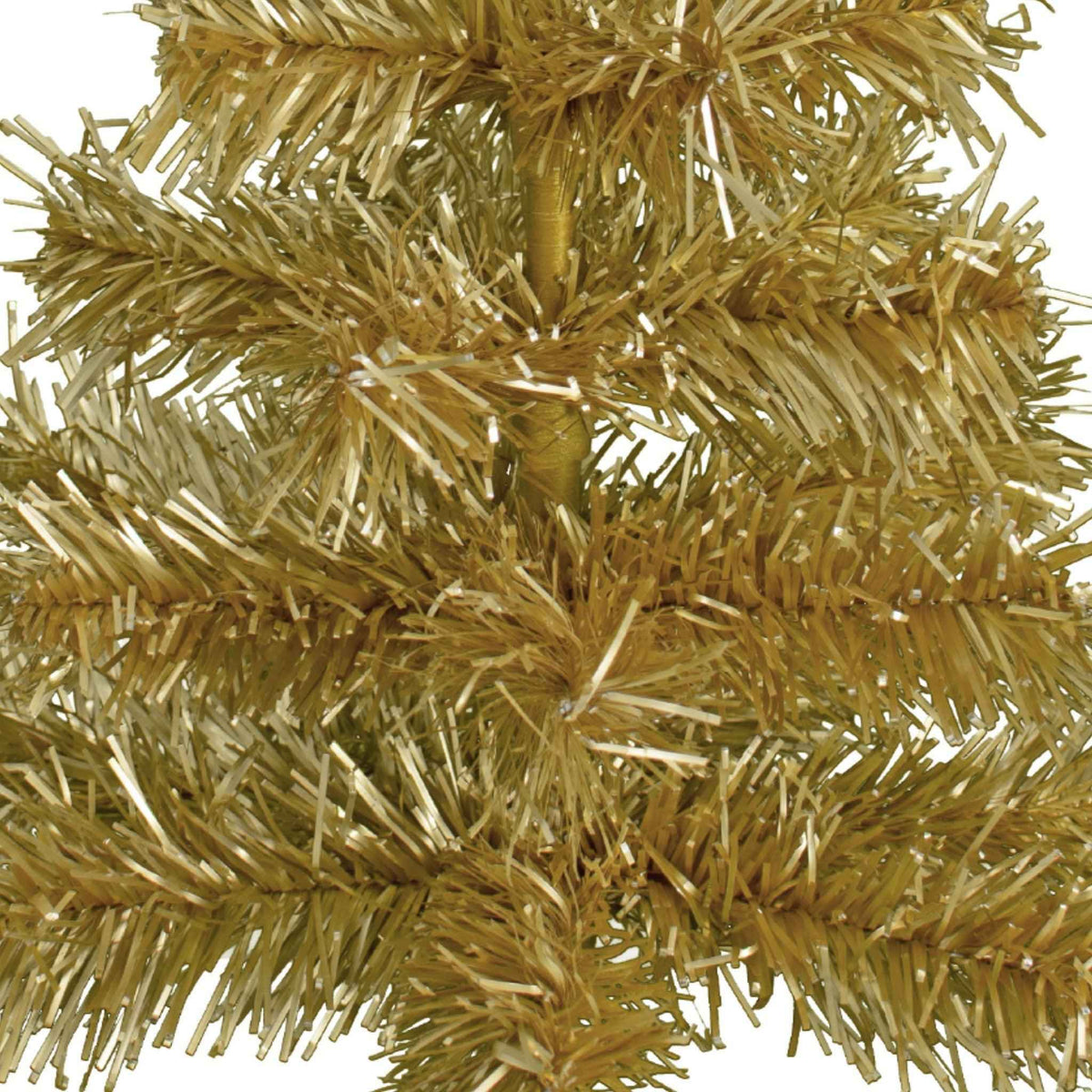 Antique Gold Tinsel Christmas Tree - Lee Display