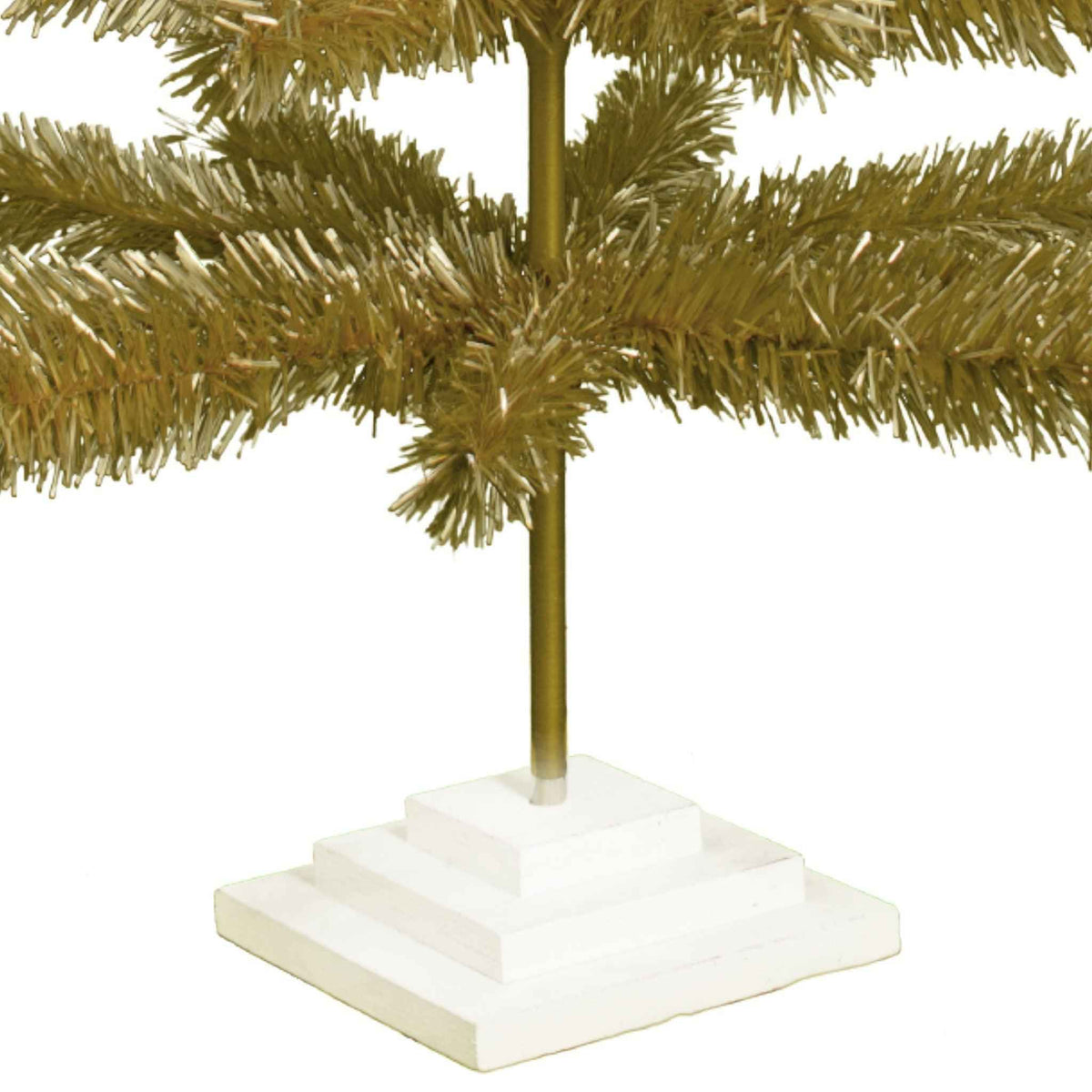 Antique Gold Tinsel Christmas Tree - Lee Display