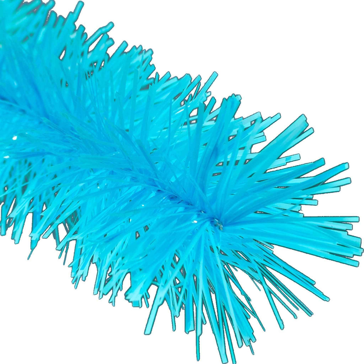 Baby Blue Tinsel Garland - Lee Display