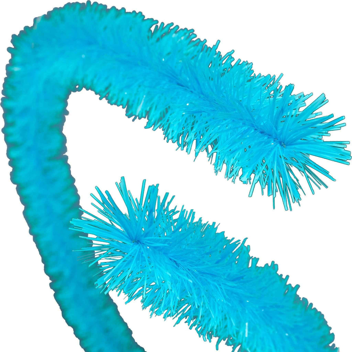 Baby Blue Tinsel Garland - Lee Display