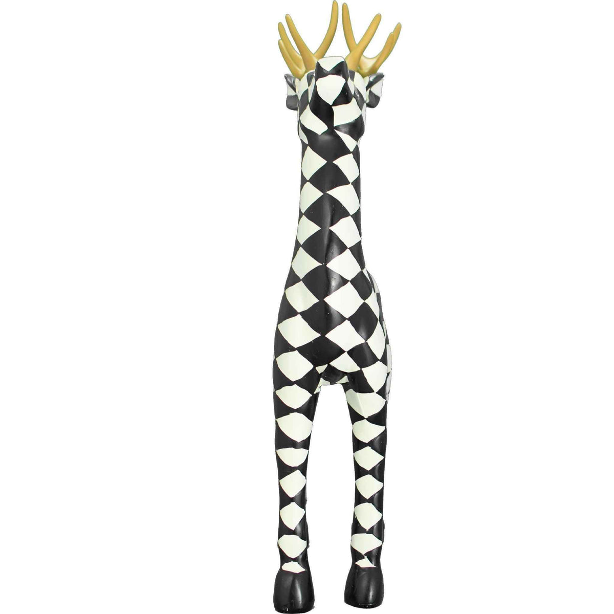 Black and White Checkered Reindeer - Lee Display