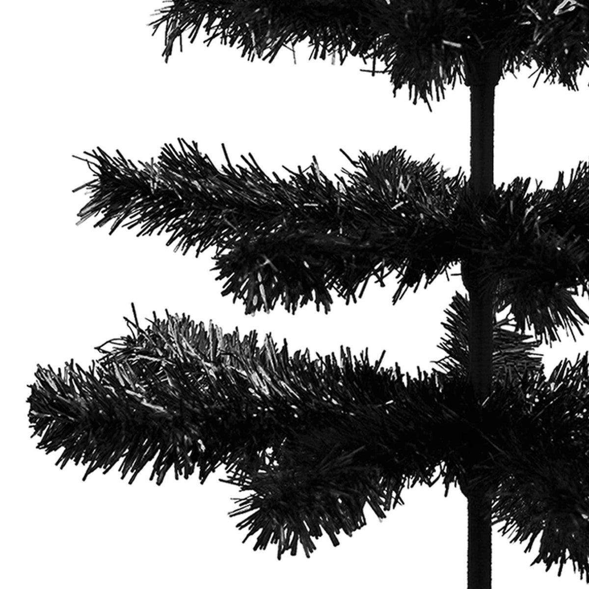 Black Tinsel Christmas Tree - Lee Display