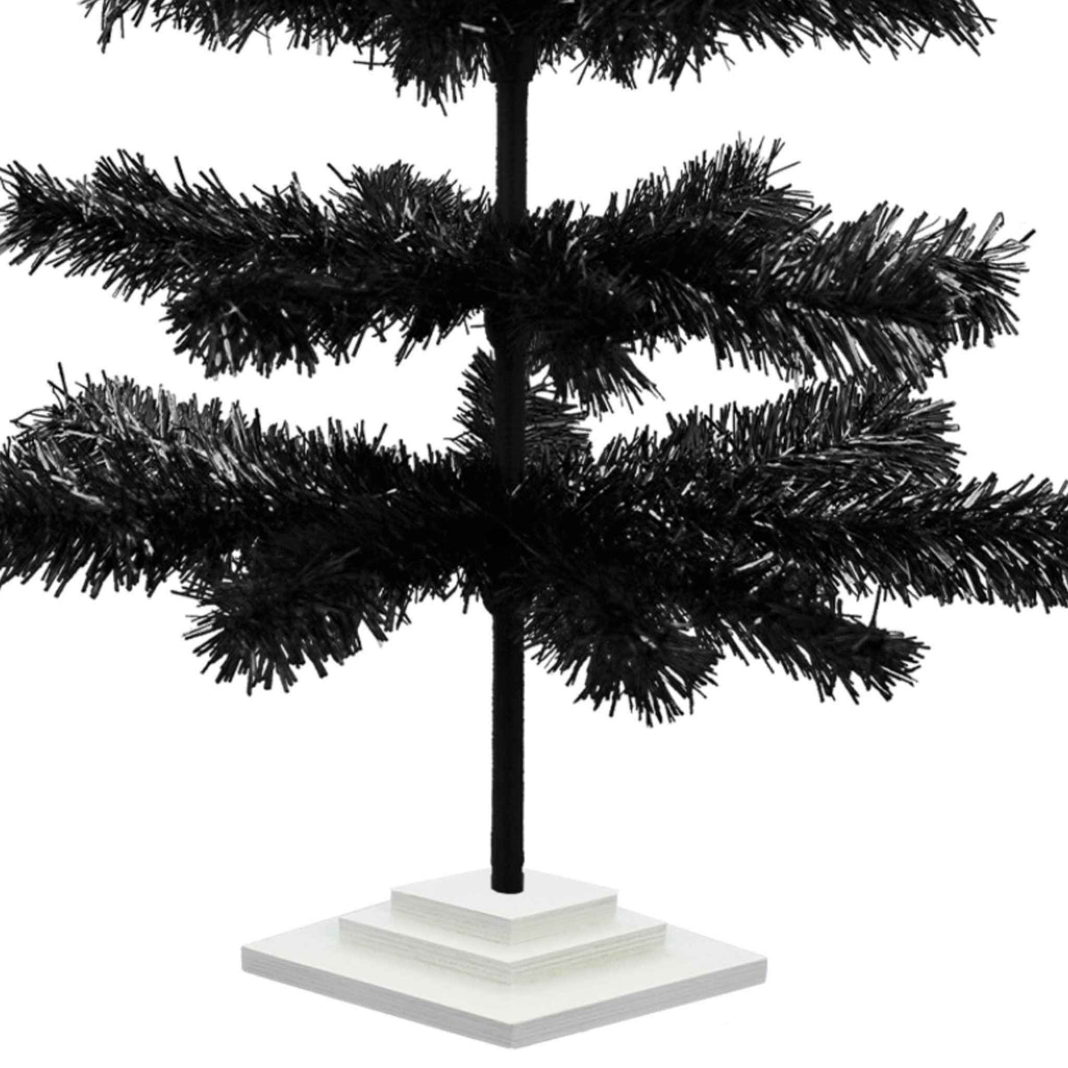 Black Tinsel Christmas Tree - Lee Display