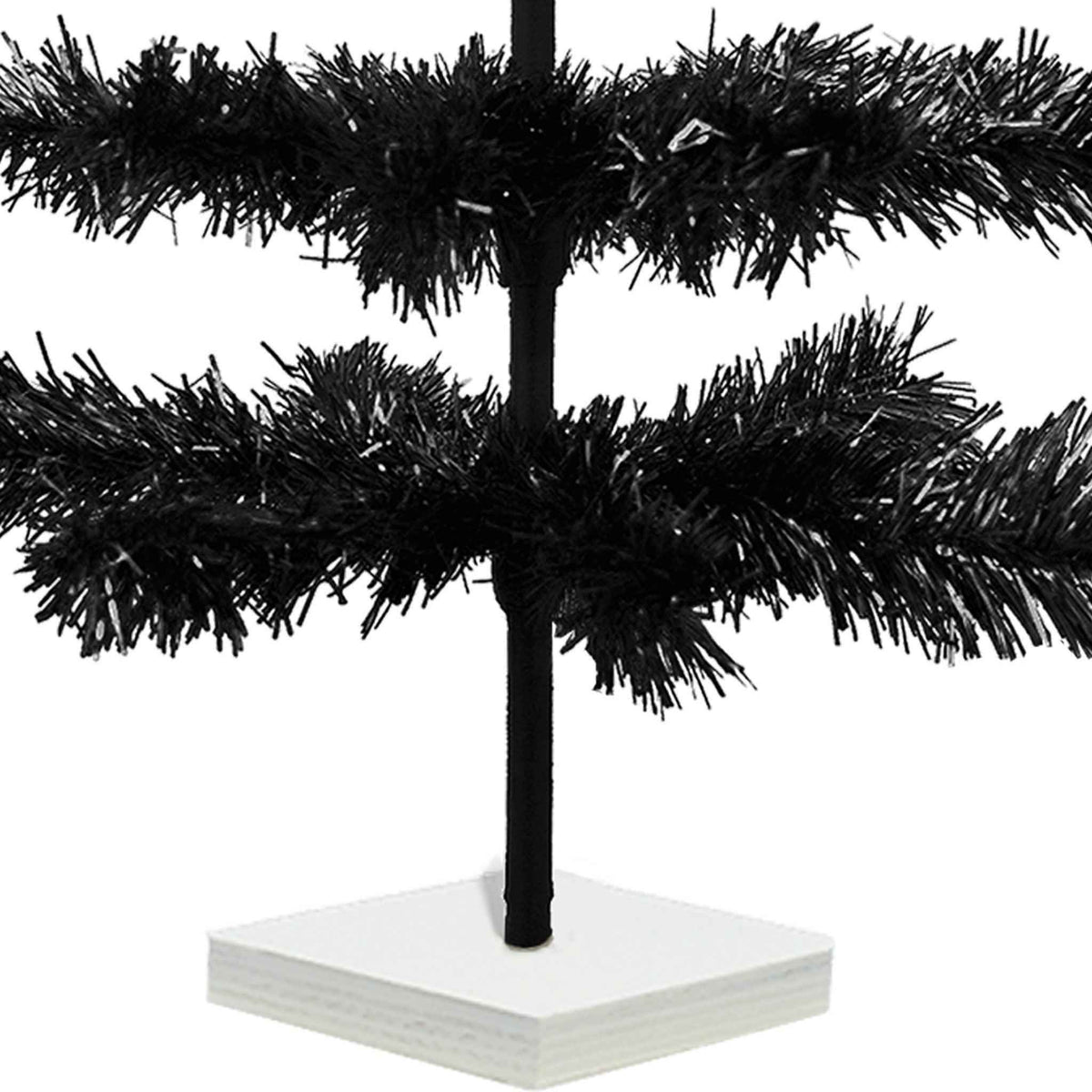 Black Tinsel Christmas Tree - Lee Display
