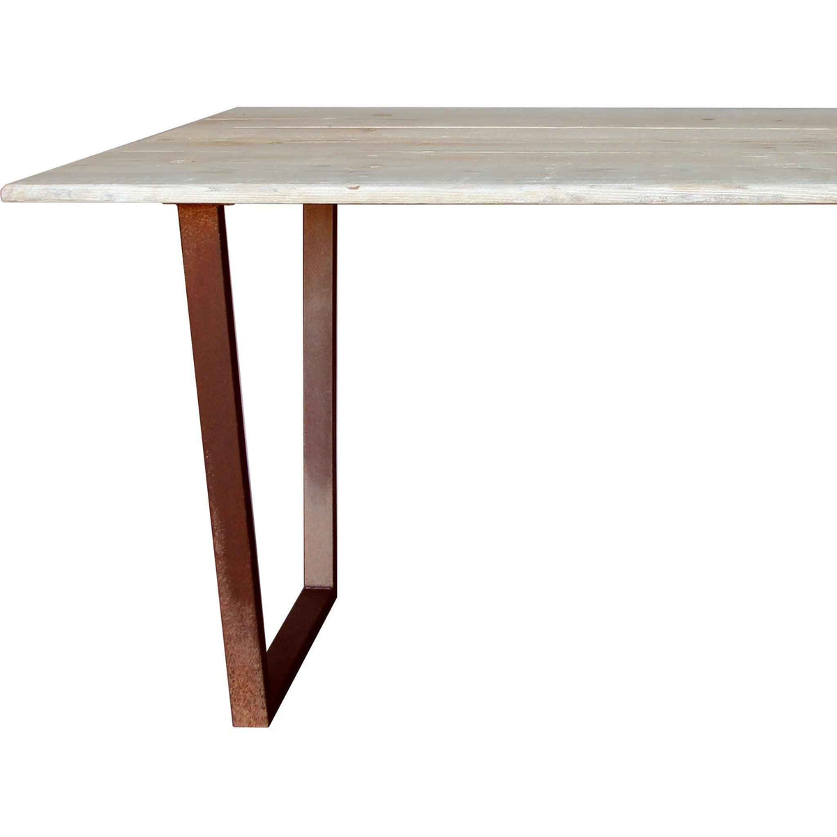Bleached Redwood Dining Table - Lee Display