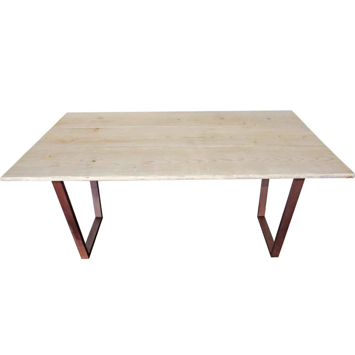 Bleached Redwood Dining Table - Lee Display
