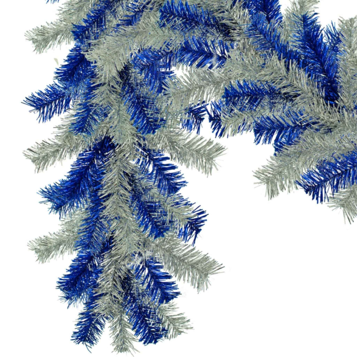 Blue & Silver Christmas Garland - Lee Display