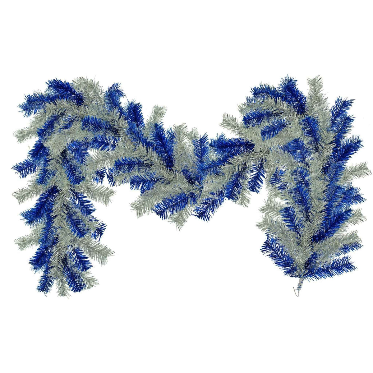 Blue & Silver Christmas Garland - Lee Display